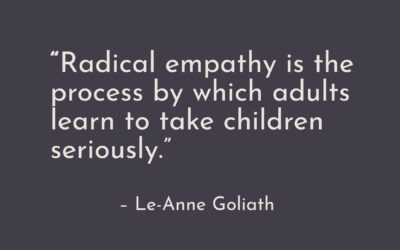 Taking children seriously: A radical empathy for our times