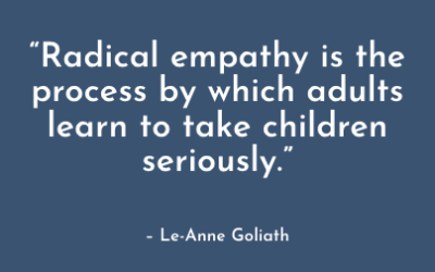 Taking children seriously: A radical empathy for our times